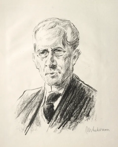 Max Liebermann, Arno Holz Mappe:  Portrait Arno Holz