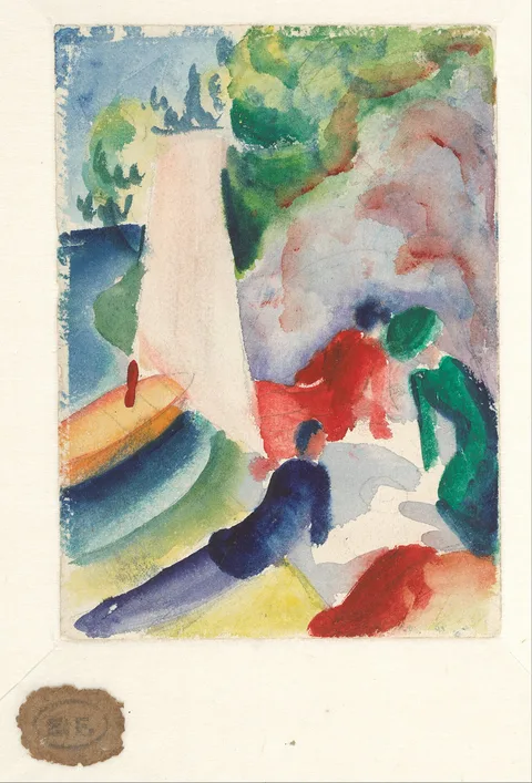 August Macke, Picnic on the Beach