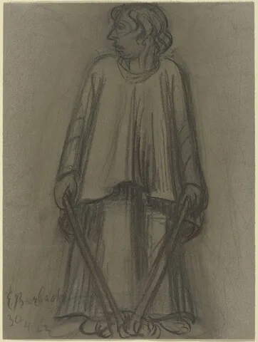 Ernst Barlach, Standing Figure with Extinguished Torches