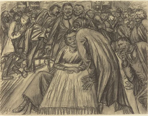 Ernst Barlach, The Couple in the Crowd