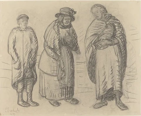 Ernst Barlach, Three Figures