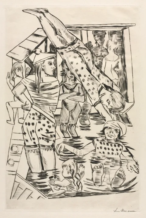 Max Beckmann, Women's Bath