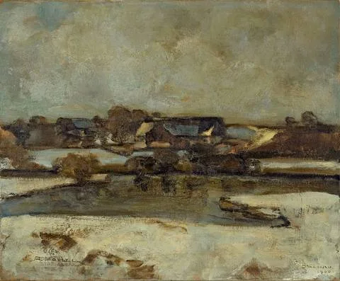 Adolf Hölzel, Winter landscape