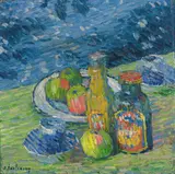 Alexej von Jawlensky, Still Life with Bottles and Fruit