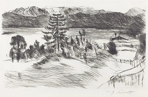 Lovis Corinth, Large Walchen Sea Landscape (Grosse Walchenseelandschaft)