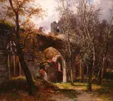 Fritz von Wille, End of Autumn (Hirsau Abbey/Black Forest)