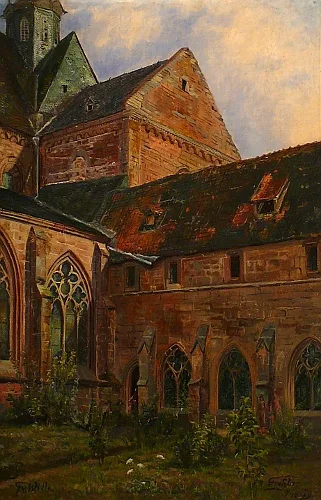 Fritz von Wille, Fritzlar Church, Eastern Section and Monastery Garden