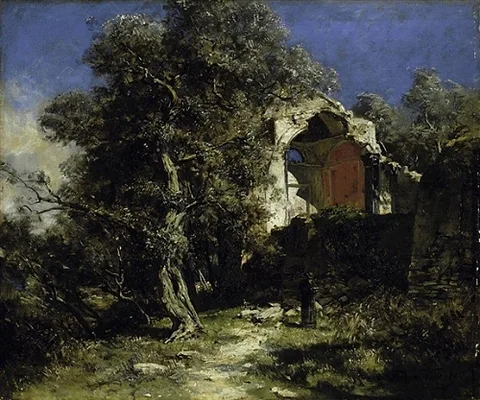 Fritz von Wille, In the olive wood.