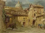 Carl Wuttke, in the Street of Rome