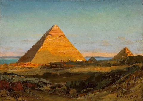 Carl Wuttke, The pyramids of Giza