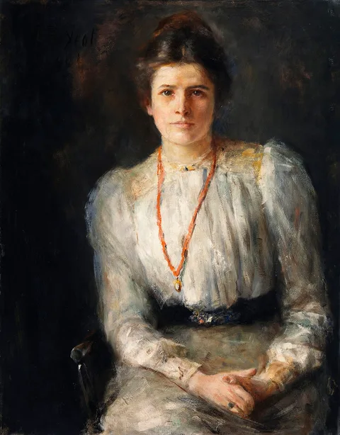 John Butler Yeats, Portrait of Susan Mary (Lily) Yeats (1866 -1949), Embroiderer and Designer