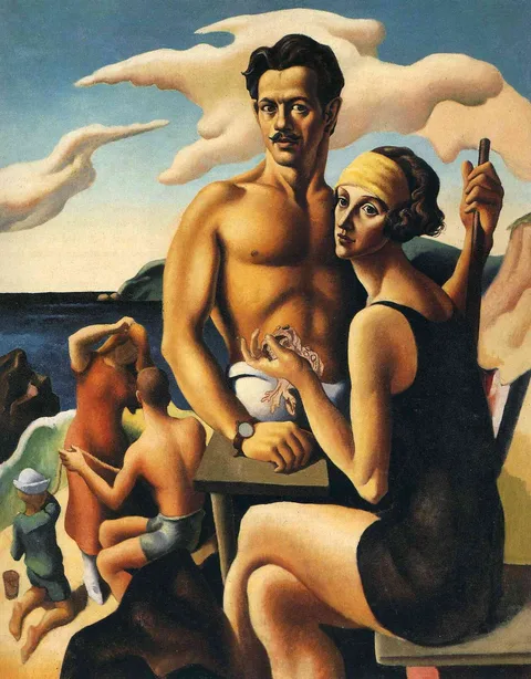 Thomas Hart Benton, Self-Portrait with Rita