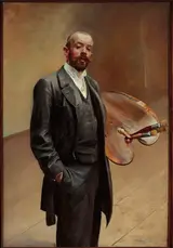 Jacek Malczewski, Self-portrait with palette