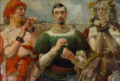 Jacek Malczewski, Polish Hamlet. Portrait of Aleksander Wielopolski