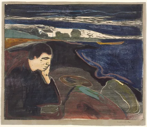 Edvard Munch, Evening, Melancholy I