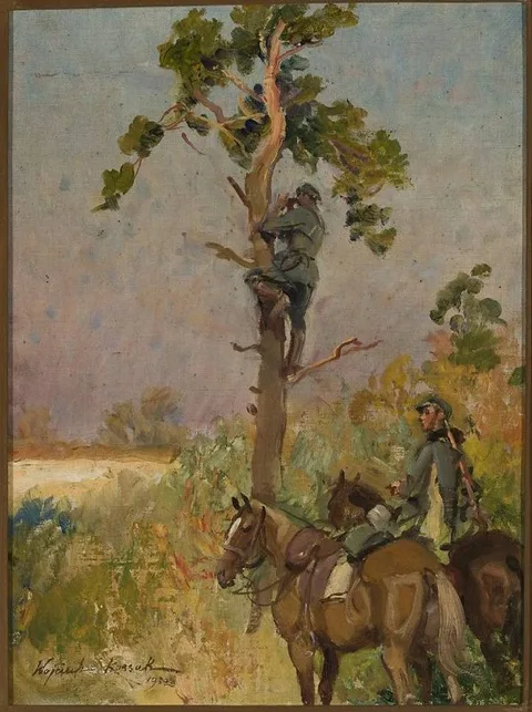 Wojciech Kossak, Reconnaissance on horseback