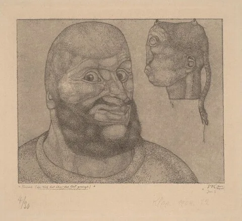 Paul Klee, Perseus (Der Witz hat über das Leid gesiegt) [Perseus-The Triumph of Brain over Body]