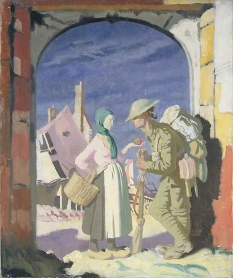 William Orpen, Adam and Eve at Péronne