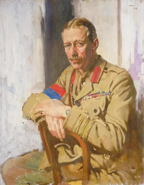 William Orpen, Lieutenant Colonel A. N. Lee, DSO, OBE, TD, Censor in France of Paintings and Drawings by Artists at the Front