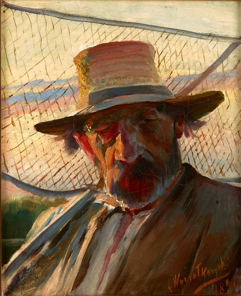 Leon Wyczółkowski, Fisherman with a Net