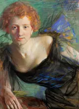 Leon Wyczółkowski, Portrait of Irena Solska