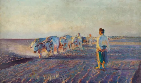 Leon Wyczółkowski, Plowing in the Ukraine