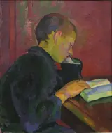 Giovanni Giacometti, Alberto Giacometti reading