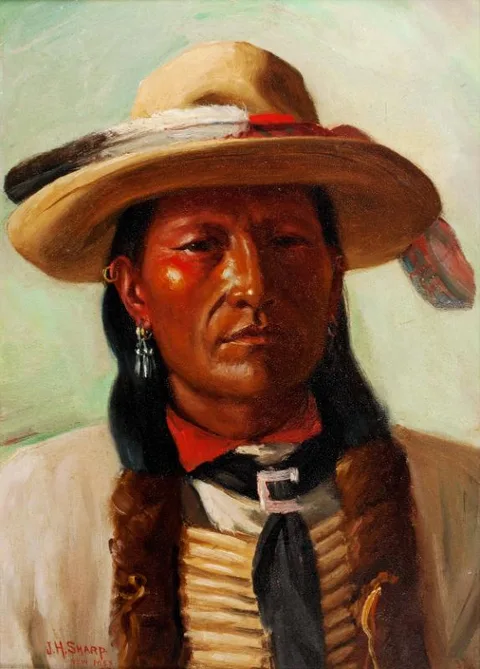 Joseph Henry Sharp, Comming Elk, Cheyenne