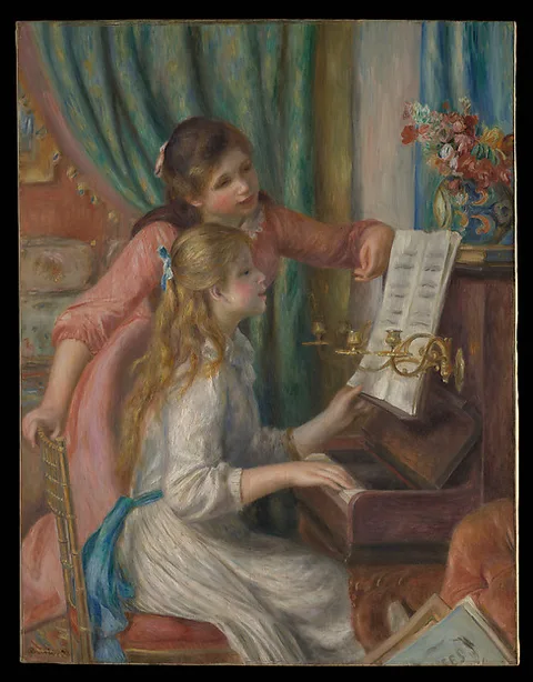 Pierre-Auguste Renoir, Two Young Girls at the Piano