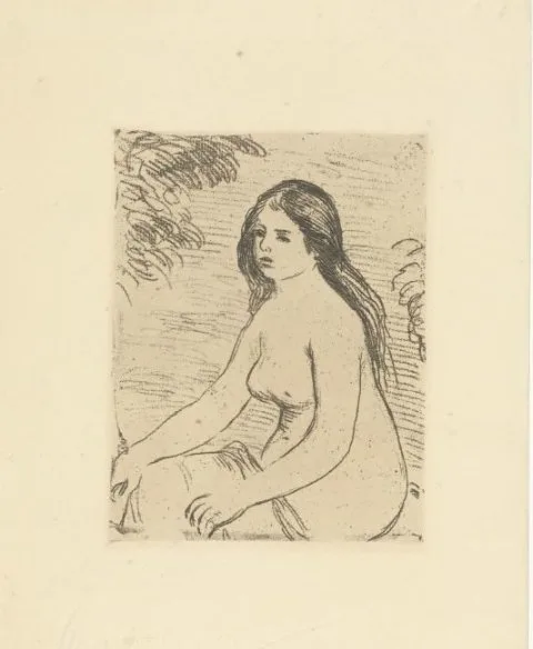 Pierre-Auguste Renoir, Zittende naakte vrouw