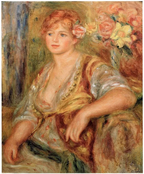 Pierre-Auguste Renoir, Blonde Girl with a Rose