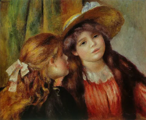 Pierre-Auguste Renoir, Portrait de deux fillettes by Pierre-Auguste Renoir
