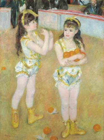 Pierre-Auguste Renoir, Acrobats at the Cirque Fernando (Francisca and Angelina Wartenberg)