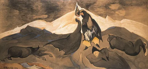 Stanisław Ignacy Witkiewicz, Kiss of a Mongolian prince in a glacial desert