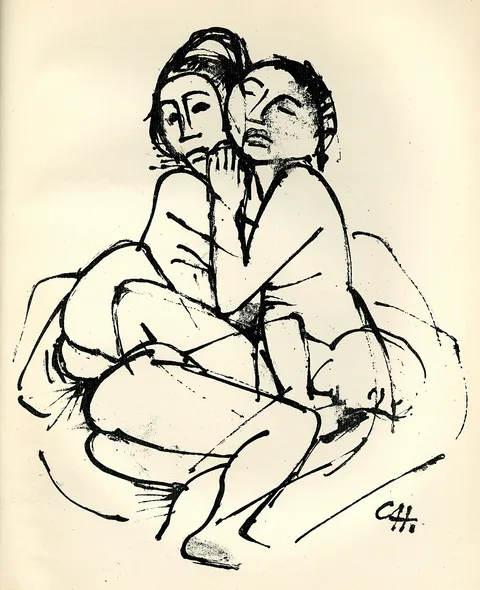Karl Hofer, Das Nest (The Nest), from Genius, Zeitschrift für werdende und alte Kunst (Magazine for Emerging and Ancient Art), Year 3, No. 1