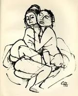 Karl Hofer, Das Nest (The Nest), from Genius, Zeitschrift für werdende und alte Kunst (Magazine for Emerging and Ancient Art), Year 3, No. 1
