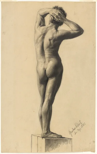 Gustav Klimt, Male Nude