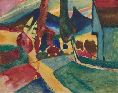 Wassily Kandinsky, Landscape with Two Poplars