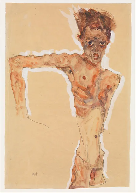 Egon Schiele, Self-Portrait