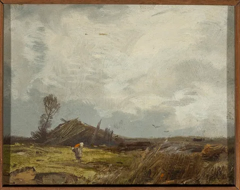 Roman Kochanowski, Countryside landscape with a hut