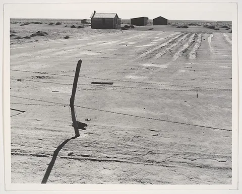 Dorothea Lange, Abandoned Farm in the Dustbowl, Coldwater District, near Dalhart, Texas, June