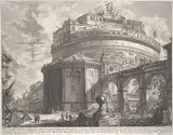 Giovanni Battista Piranesi, View of the Mausoleum of the Emperor Hadrian (now called Castel S. Angelo) from the rear, from Vedute di Roma (Roman Views)