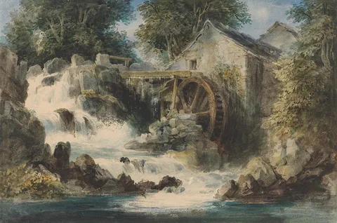 Andrew Nicholl, An Overshot Mill