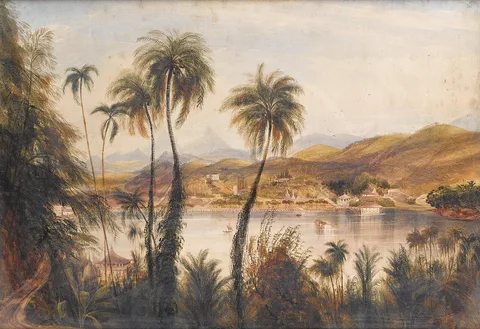 Andrew Nicholl, A river in Ceylon