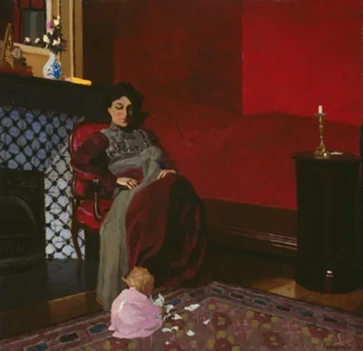 Félix Vallotton, The Red Room, Etretat