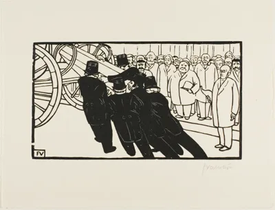 Félix Vallotton, The Coffin Bearers