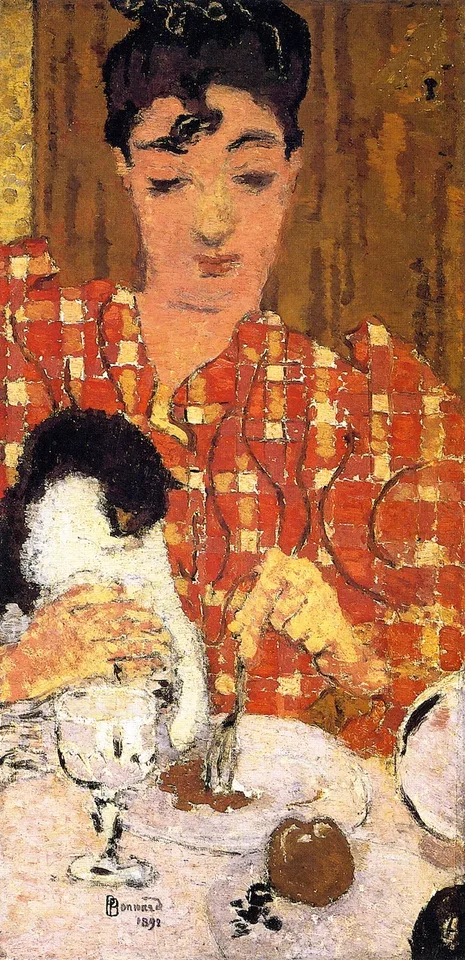 Pierre Bonnard, The Checkered Blouse