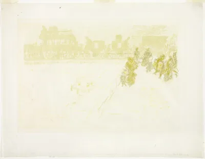 Pierre Bonnard, The Bridge, from Some Aspects of Paris Life