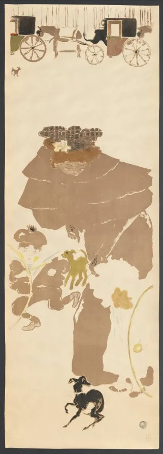 Pierre Bonnard, Nursemaids’ Promenade, Frieze of Carriages