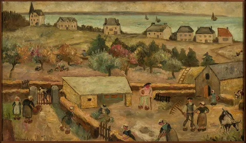 Tadeusz Makowski, Farmhouse in Keranquernat